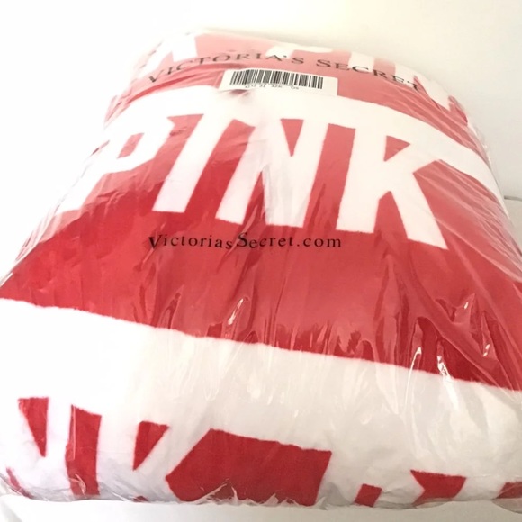 NEW Victoria Secret Logo Throw Blanket RARE - Picture 3 of 6